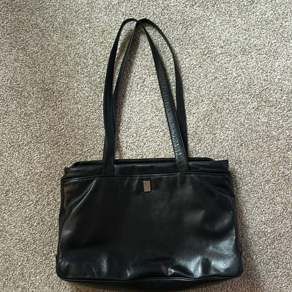 Perlina leather laptop bag. Like new